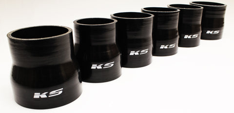 KS Tuned Black Silicone Reducer Coupler 3.00"-2.50"